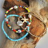 Bohemian beaded armbåndsett