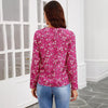 Elegant Blomstret Bluse