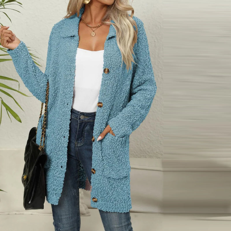 Uformell Ensfarget Cardigan