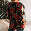 Vintage Bluse Med Blomstertrykk