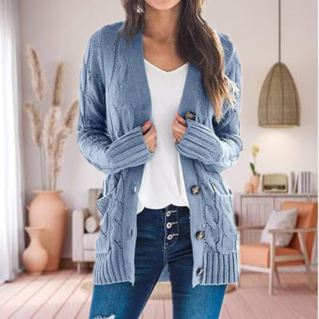 Uformell Strikket Cardigan