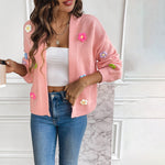 3D Blomstertrykk Cardigan