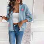 3D Blomstertrykk Cardigan