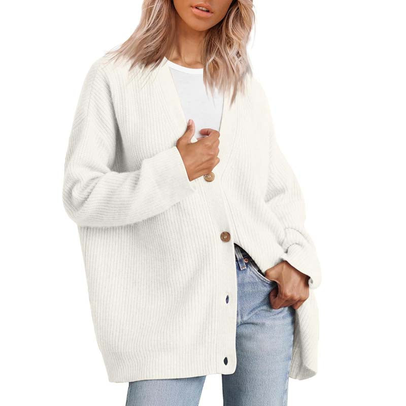 Casual Strikket Cardigan