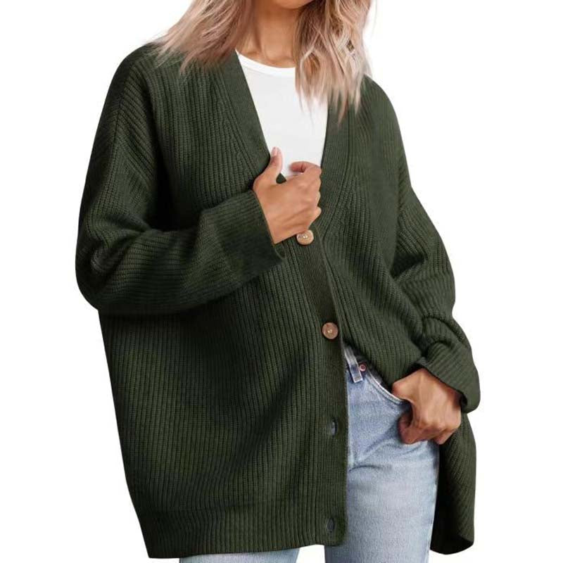 Casual Strikket Cardigan