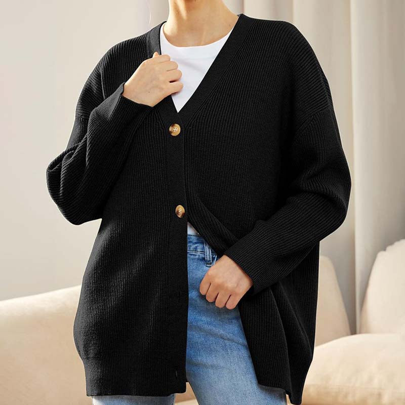 Casual Strikket Cardigan