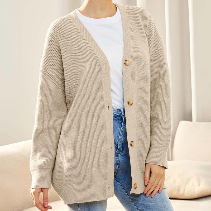 Casual Strikket Cardigan