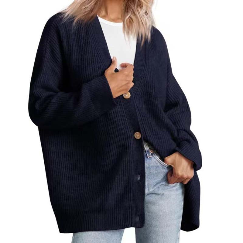 Casual Strikket Cardigan