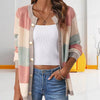 Casual Stripet Strikket Cardigan