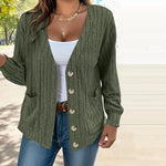 Casual Strikket Cardigan