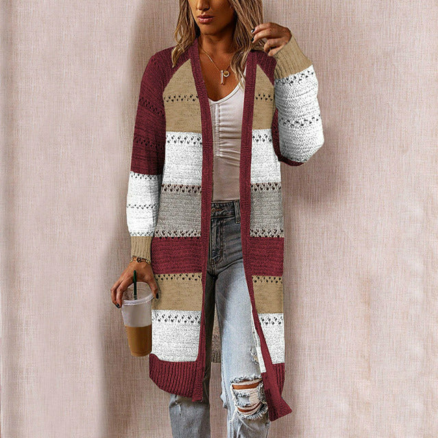 Stripet Casual Cardigan