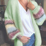 Stripet Strikket Cardigan