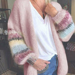 Stripet Strikket Cardigan