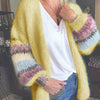 Stripet Strikket Cardigan