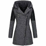 Elegant Casual Patchwork Kåpe