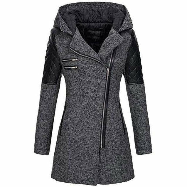 Elegant Casual Patchwork Kåpe